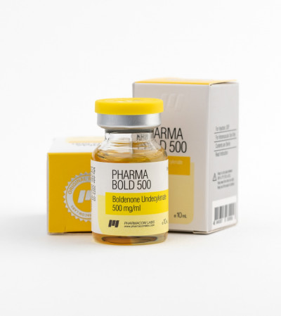 High-concentration PHARMABOLD 500 boldenone injectable vial